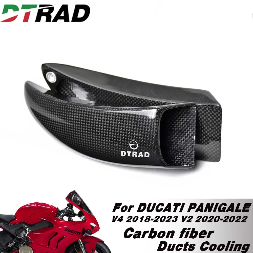 

Carbon Fiber Brake Cooling Ducts System Mounting Kit For DUCAT PANIGALE V2 2020-2022 V4 2018-2023 Caliper Cooler Guard Covers