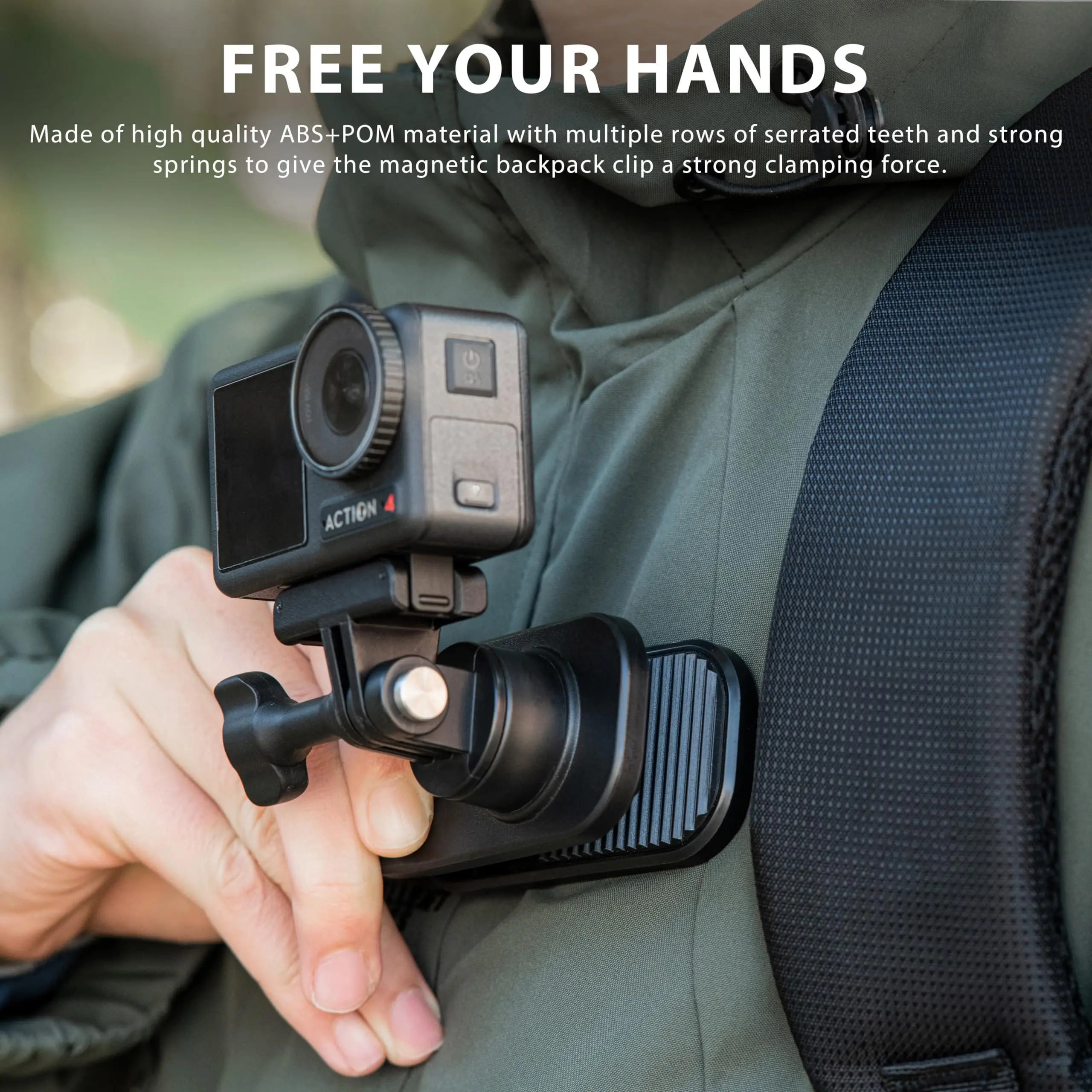 For OSMO Pocket 3 360° Rotation Backpack Clip Mount Shoulder Strap Accessories for DJI Pocket 3/OSMO Pockt/Action Cameras