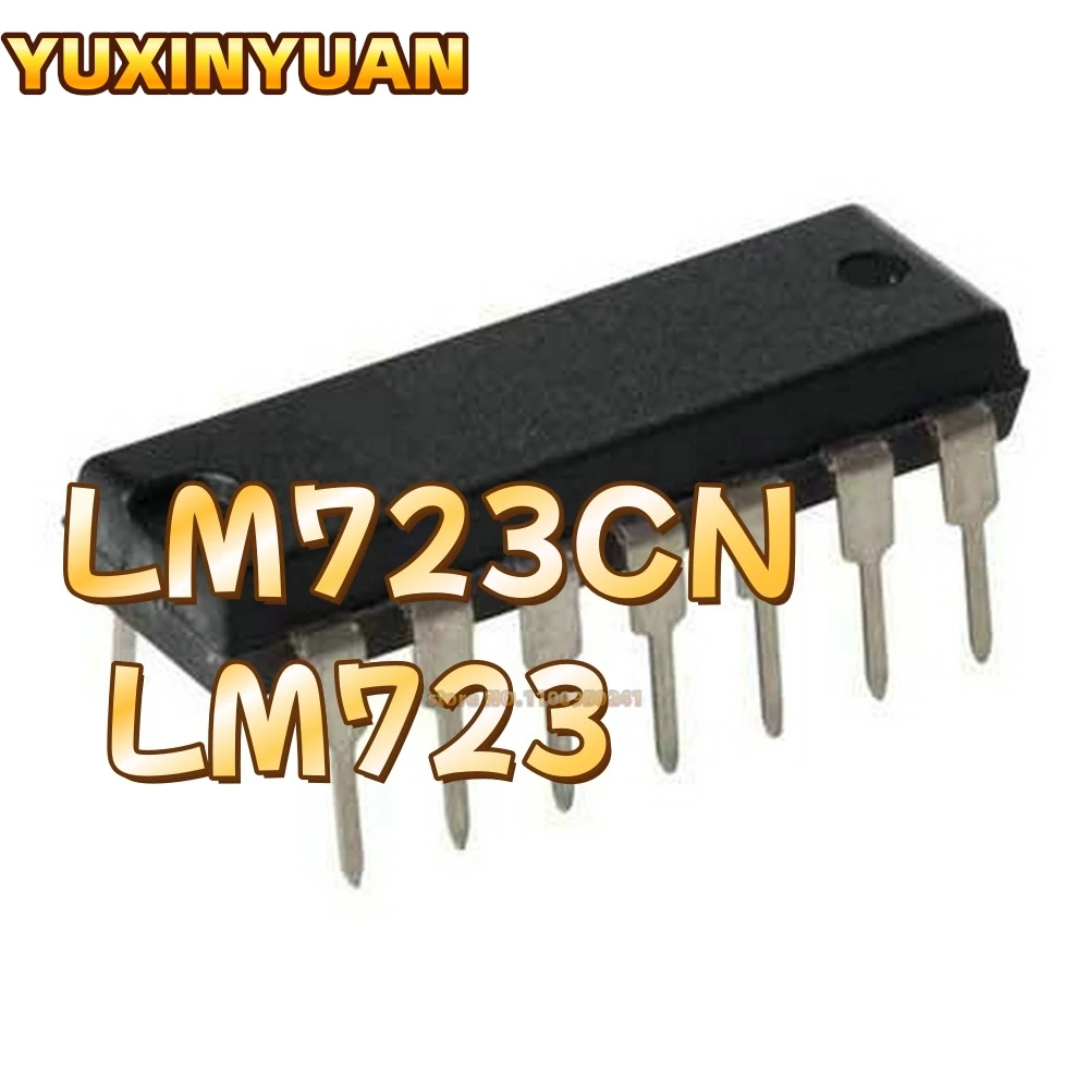 10pcs/lot  LM723CN    LM723   DIP14  IN STOCK