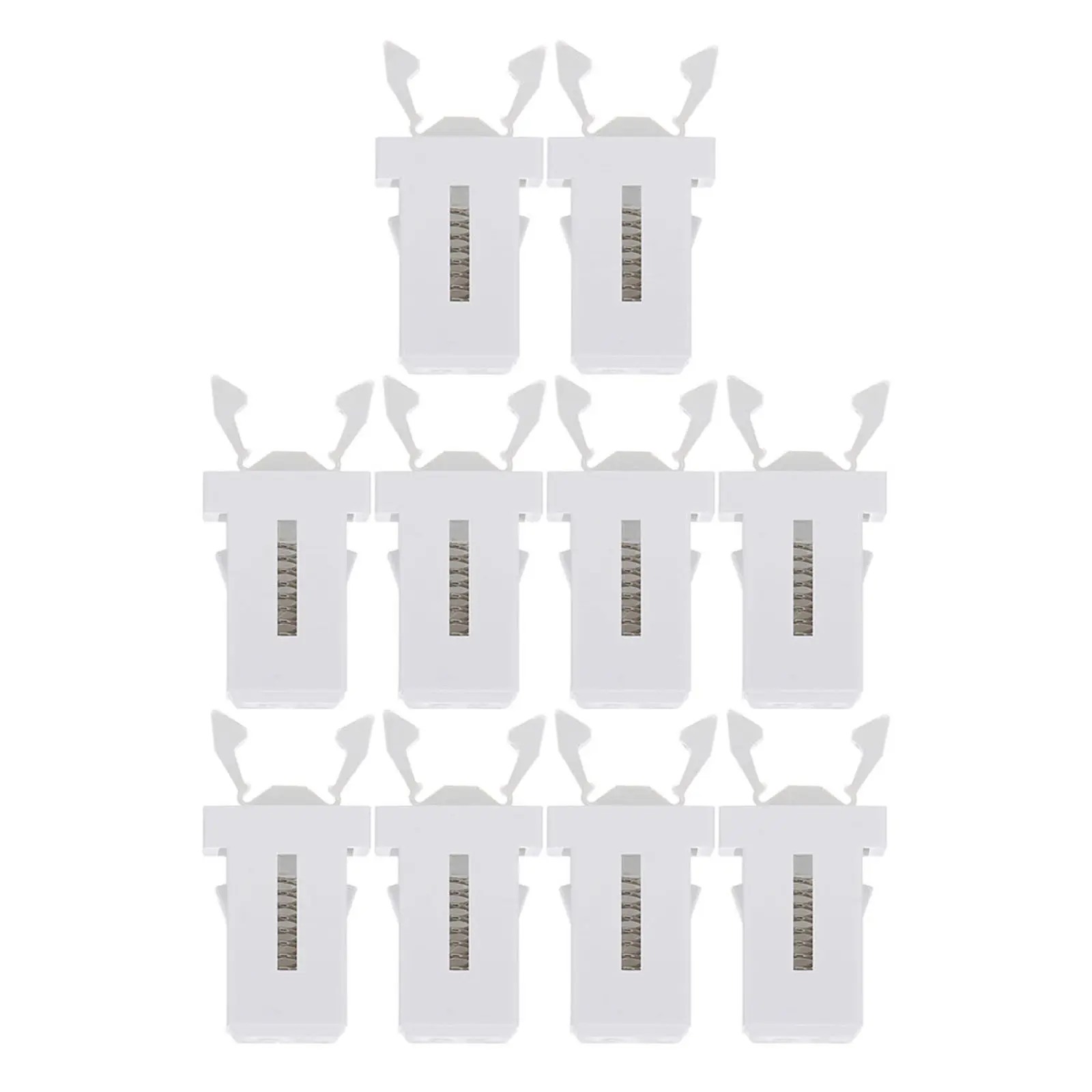10Pcs Garbage Can Buckle Press-Type Latch for Trash Bin Repair Lightweight Plastic Replacement Lock for Office Home Utility Room