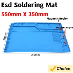 ESD Heat Resistant 932℉ Soldering Mat Job Tools Computer Phone Repair Kit Working Repair Pad Heatresistant Maintenance Platform