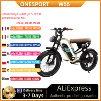 Onesport W66 Electric Bike 500W 48 v13.5ah Adult Electric Bike Riding 20*4.0 Inch Fat Tire Two Shock Absorbers Mountain Ebike