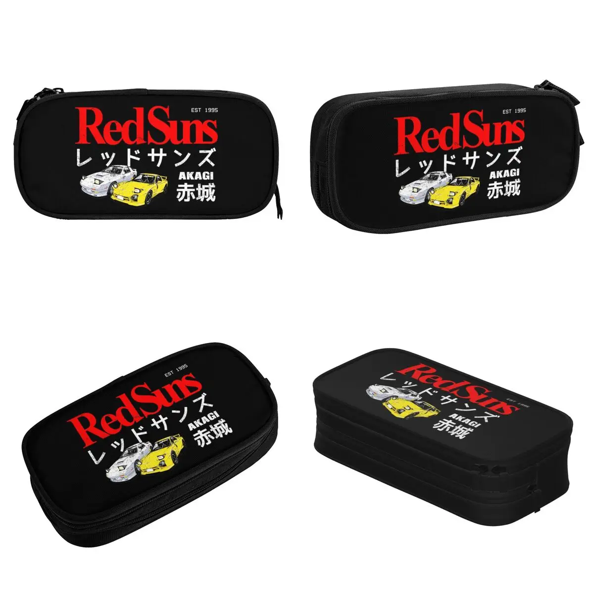 حافظة أقلام رصاص جرافيك أولي D Akagi RedSuns Streetwear، حامل قلم رصاص للفتيات والأولاد، حقائب ذات سعة كبيرة، أدوات مكتبية