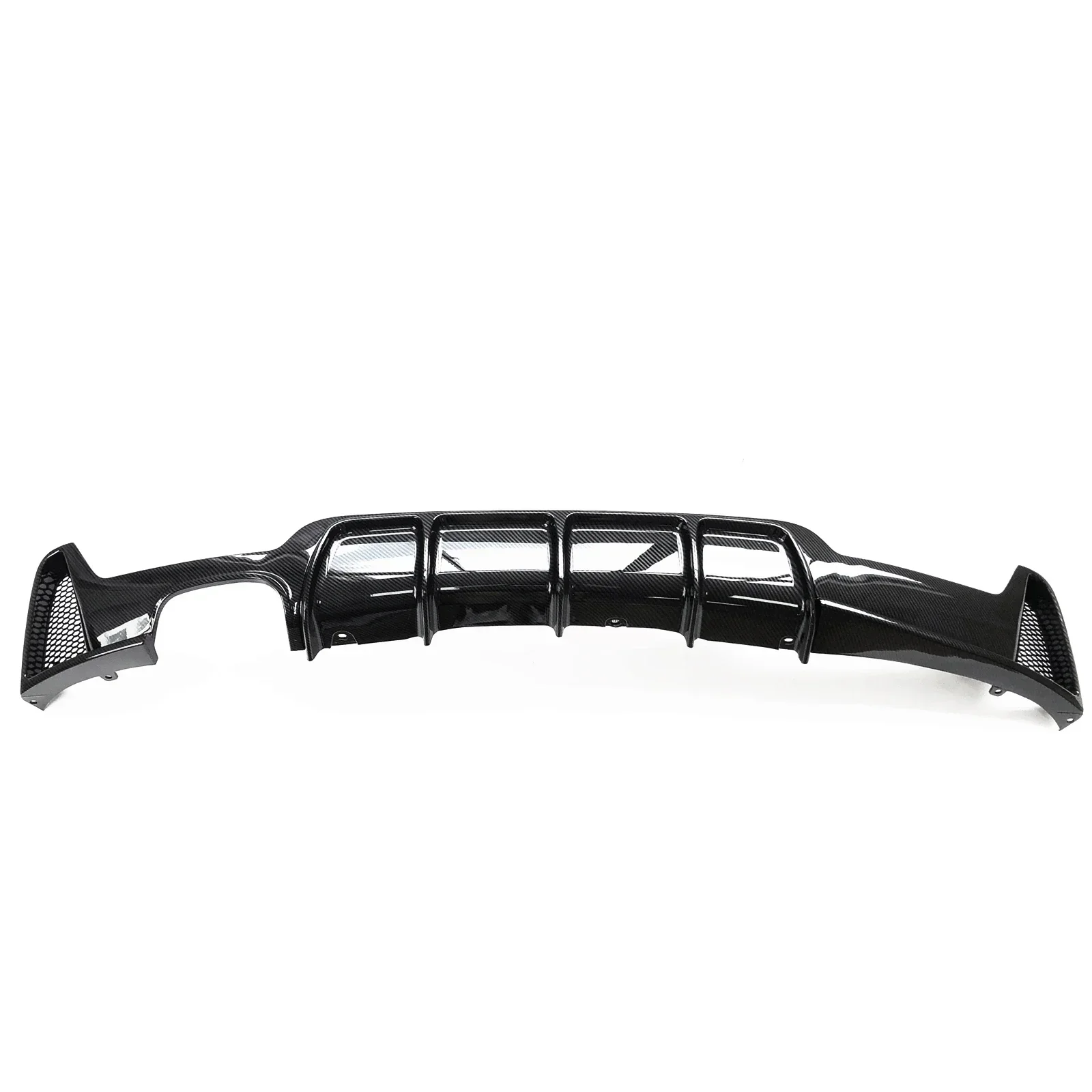 For BMW 4 Series F32 F33 F36 435i M Sport 2014-2020 Rear Bumper Diffuser Lip Gloss/Matte Black Carbon Fiber Look ABS Spoiler Kit