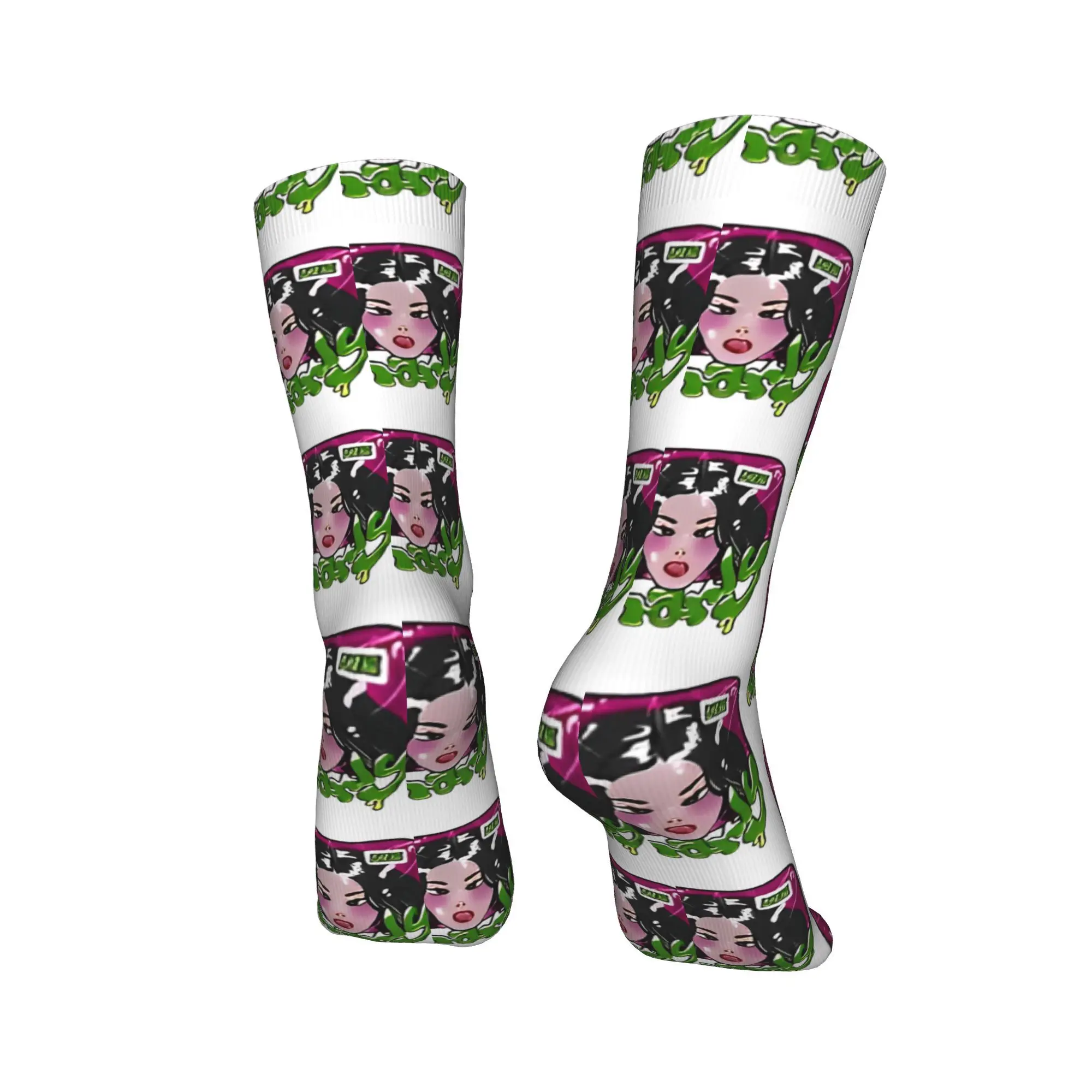 KATSEYE Gnarly Yoonchae Meias Anti Suor Meias Masculinas Macias Meias de Corrida Primavera Lazer Design Meias