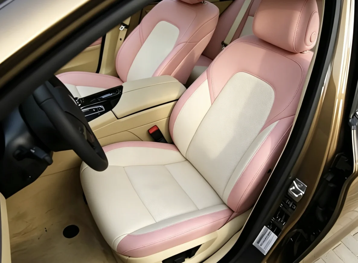 Für BMW F11 2010~2017 Maßgefertigte Autositzbezüge Luxuriöses Nappaleder 100% Passgenau Innenraumzubehör 360 ° Vollständige Abdeckung – Detail 7