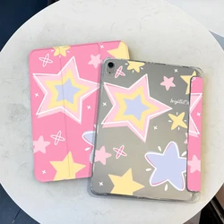 IPad 10th Generation Case 2022 Ipad Mini 6 Tri-fold Funda IPad Air 5 Air 4 10.9 Pro 11 2nd 3rd 4th Star Print Protective Cover