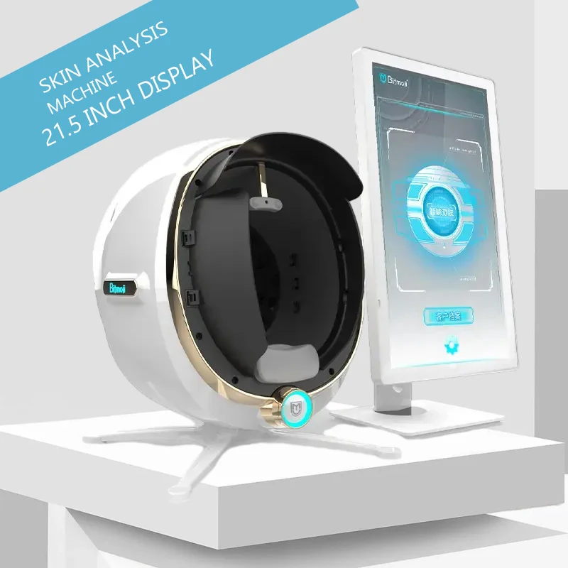 3D Skin Scanner Care Facial Analyzer Monitor Machine Magic Mirror  Testing English Detector Face Camera Test Analysis