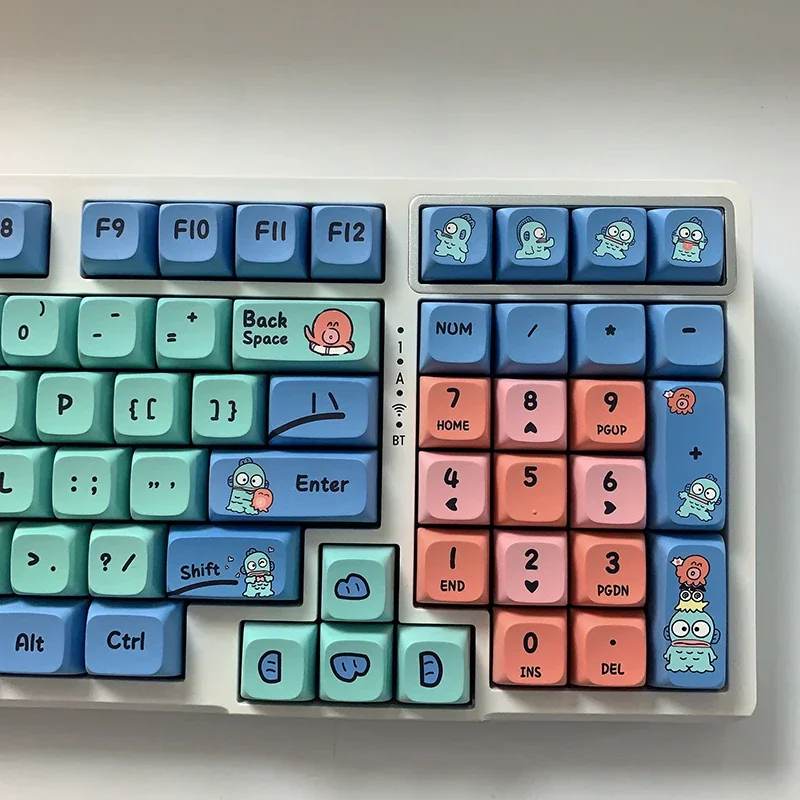 Ugly Fish Custom Keycaps XDA Profile 5-Side PBT Thermal Sublimation for Wooting/V98Pro/G87 Cute Girls RGB Hot-Swappable