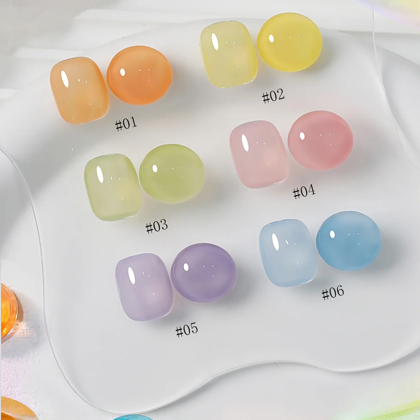 1 قطعة SHAKA الخريف الصيف الدوبامين هلام مسمار البولندية 2025 نمط جديد تبييض اللون حيوية فتاة مسمار ملصقات الأظافر لوازم