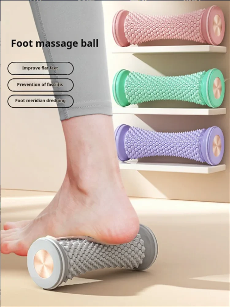 Foot Massage Roller Ergonomic Portable Foot Roller Multifunctional Gym Exercise Massage Tool for Heel Arch Arthritis