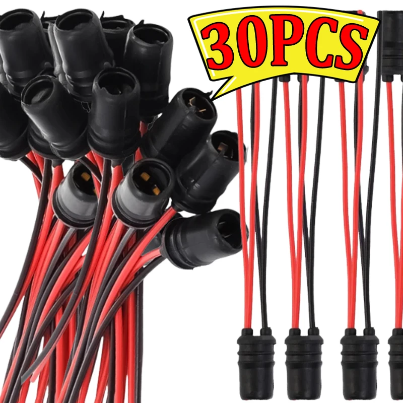 

30/20/10/4 шт. резиновый разъем для мотоцикла, автомобиля, светодиодный T10 W5W, мягкий держатель лампы, адаптер, базовый разъем, держатель, удлинитель, аксессуары