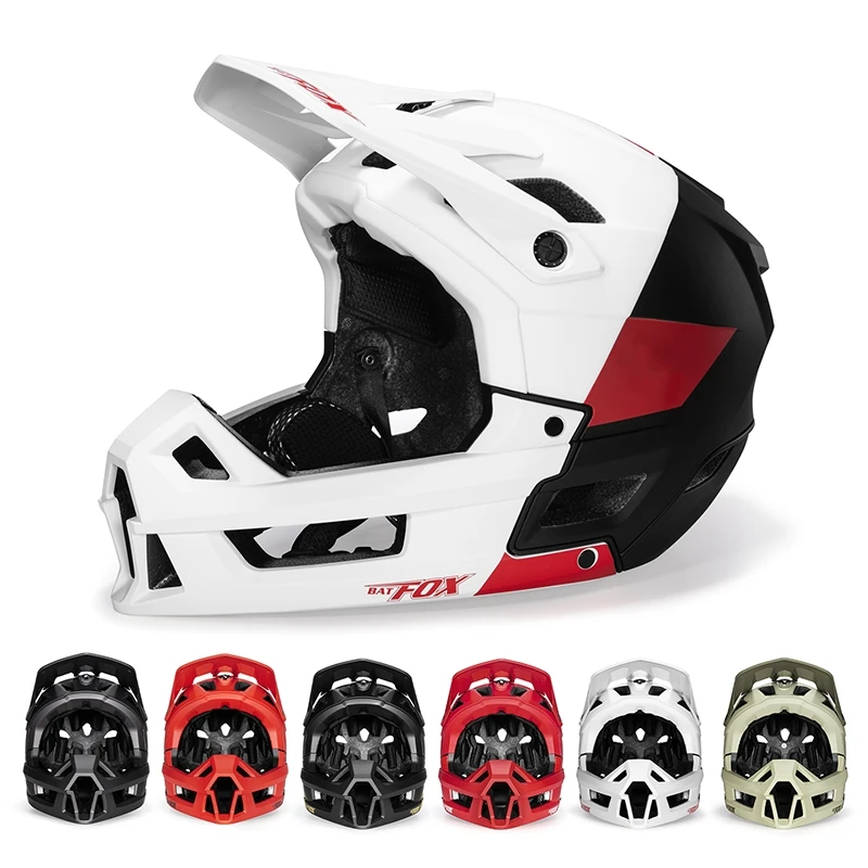 

BATFOX Full Face Bike Helmet Men Women Downhill Off-road Cycling Motorcycle Outdoor Sports Protection Safety MTB Bicycle Helmets