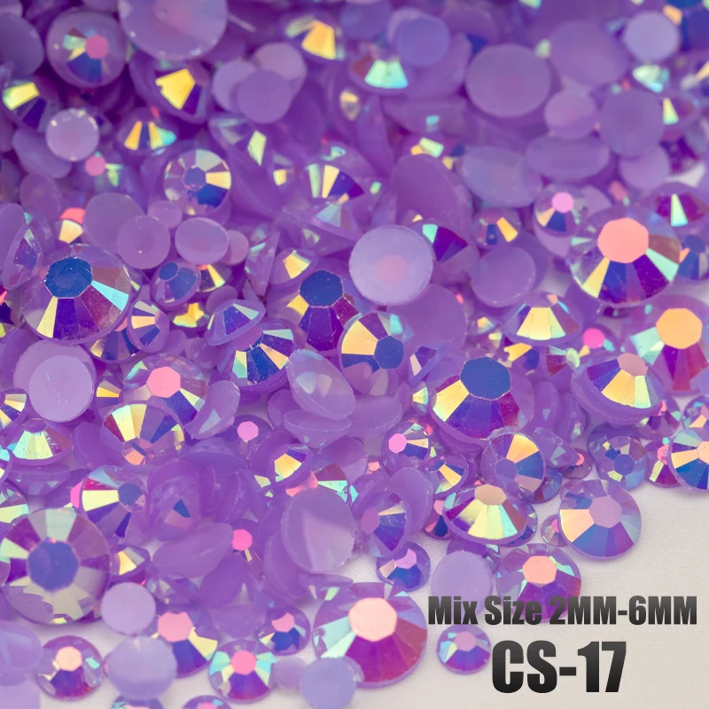 VDD 30/100g Gemischte Größen 2-6mm Harz-Strass-Kristall-Flachsteine aus Kunststoff Großhandel DIY Nagelzubehör Kunsthandwerk Dekoration – Detail 21