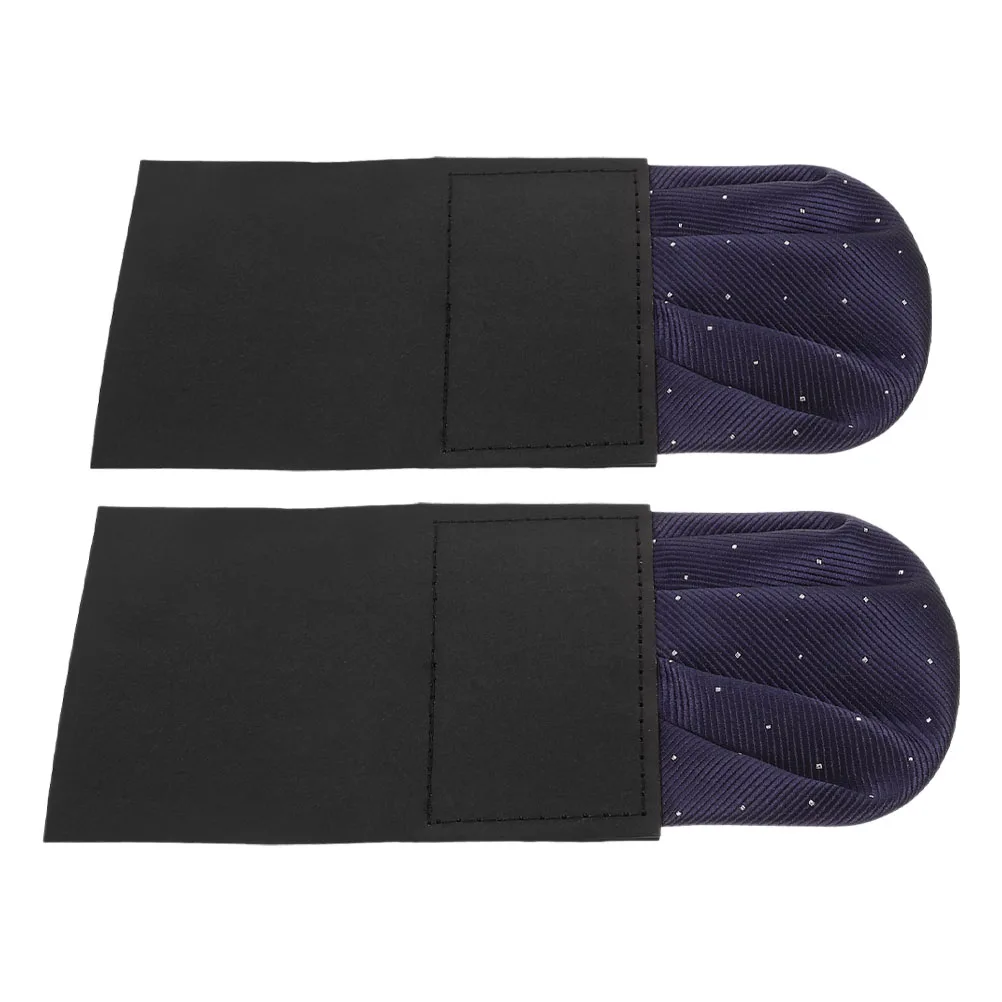 

2pcs Pocket H Men Pocket Square kerchief Pre folded Polyester Round Shaped Formal Suit Accessory Wedding Party