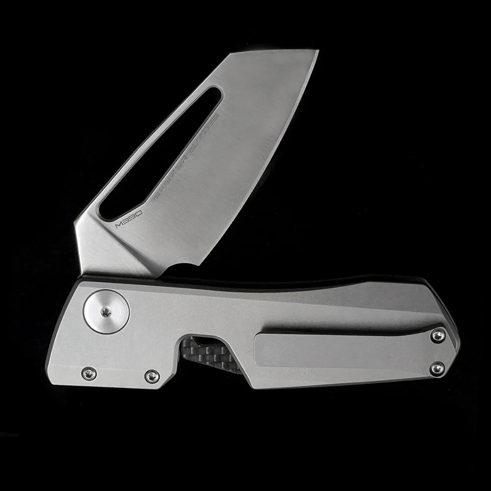 OK-WT B4 Magnet Inside TC4 handle %M390 blade Ceramic Bearings EDC Knife Outdoor Camping Hunting Pocket EDC Knife