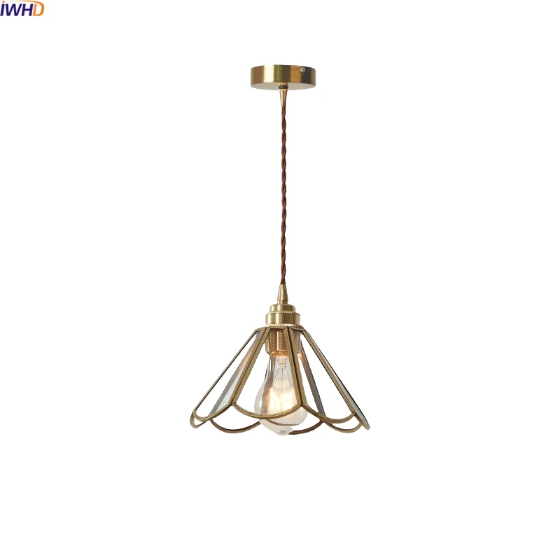 

IWHD Modern Nordic LED Pendant Lights For Kitchen Island Restaurant Luxury Clear Glass Chandelier Hanging Lamp Iustre Pendente