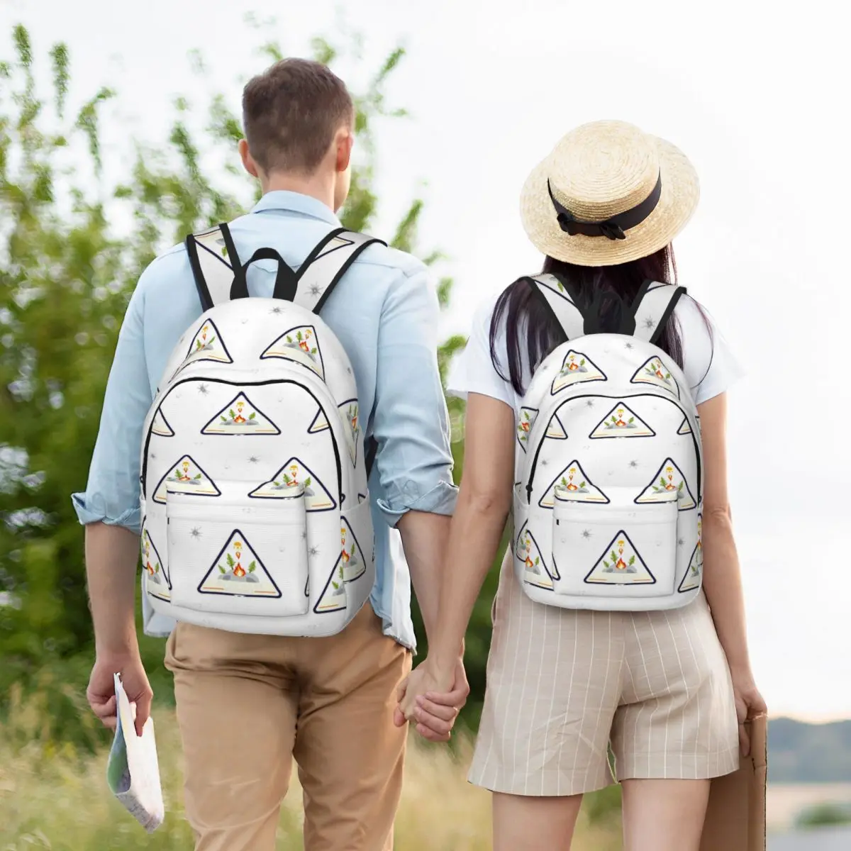 Outer Wilds Ventures Patch Student Backpack School Bag Hiking Travel Daypack for Boys Girls Fashion Bookbag Shoulder Bags