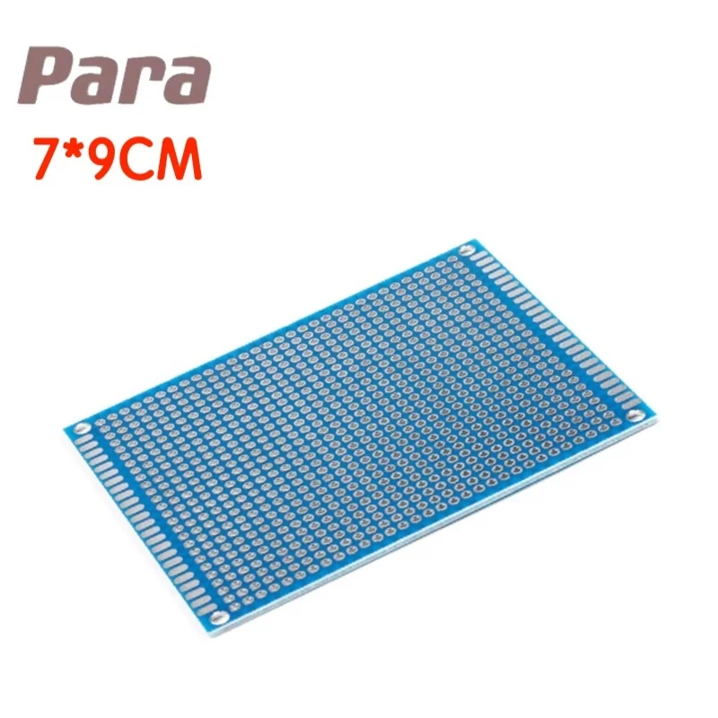 5PCS/LOT Double Sided Protoboard Breadboard Universal PCB Experiment Circuit Board 2.54MM Blue 2*8cm 3*7cm 4*6cm 5*7cm 7*9cm