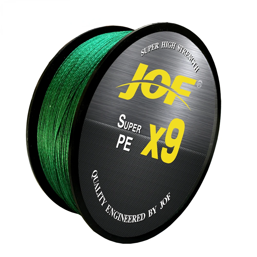 JOF X9 Strands 500/300M Multifilament PE Braided Fishing Line Strong Abrasion Resistance 20-80LB Carp Bass Fishing Accessories