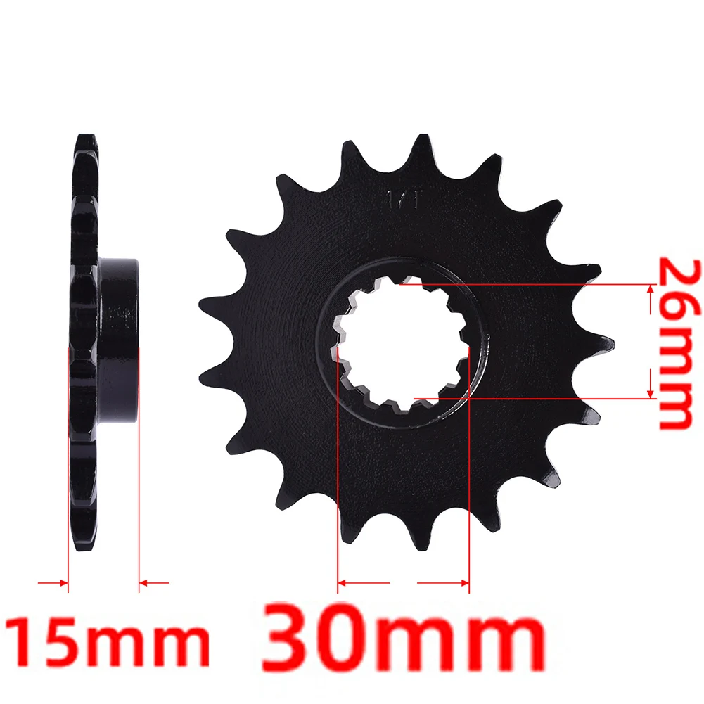 520 17T 44T Front Rear Sprocket Kit for BMW S1000R S1000RR S1000XR 520 Chain Conversion 45 Steel 13 Inner 26x30mm