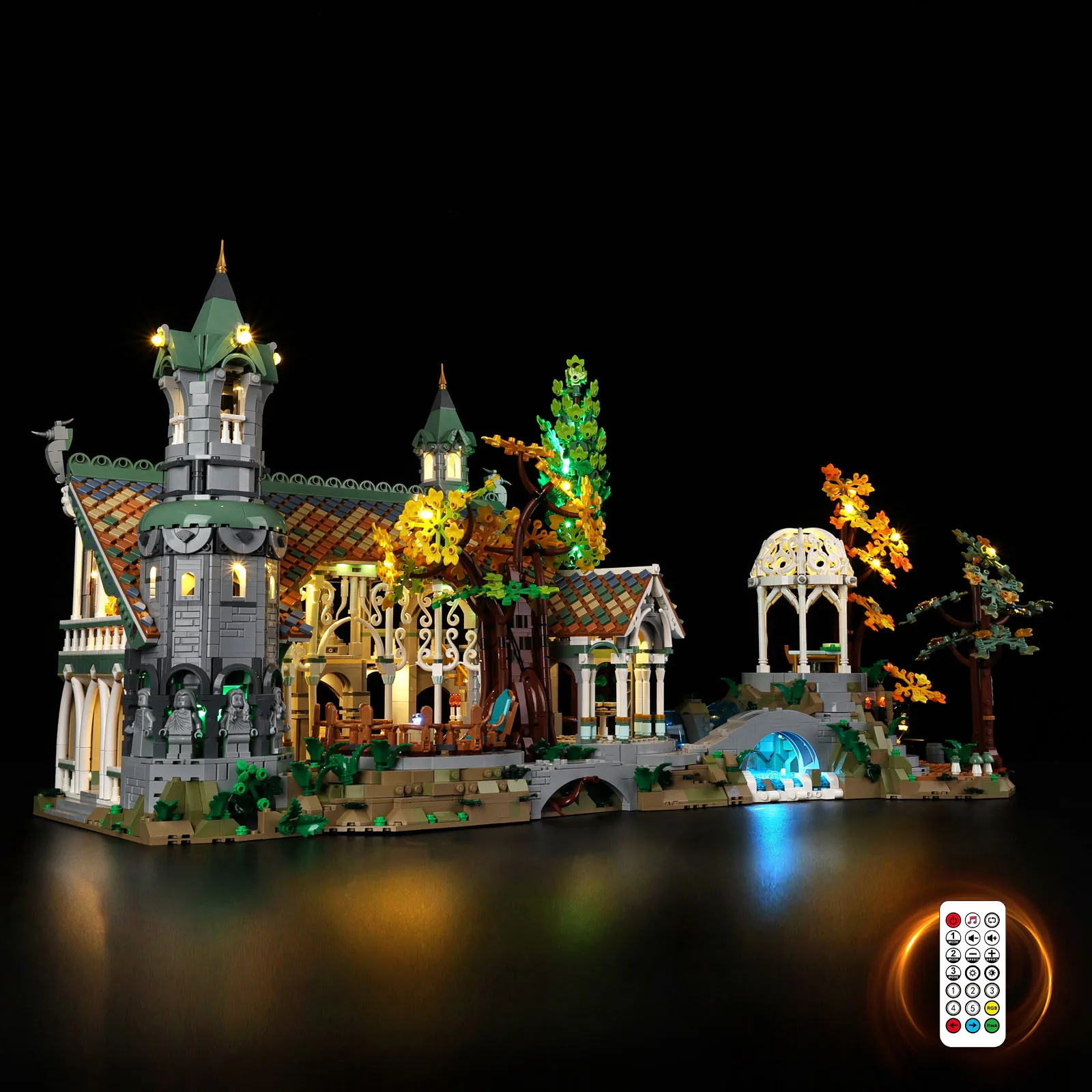 Kyglaring LED Light Kit Suitable for Lego 10316 THE LORD OF THE RINGS: RIVENDELL Decorative Lamp Not Lego Building Blocks