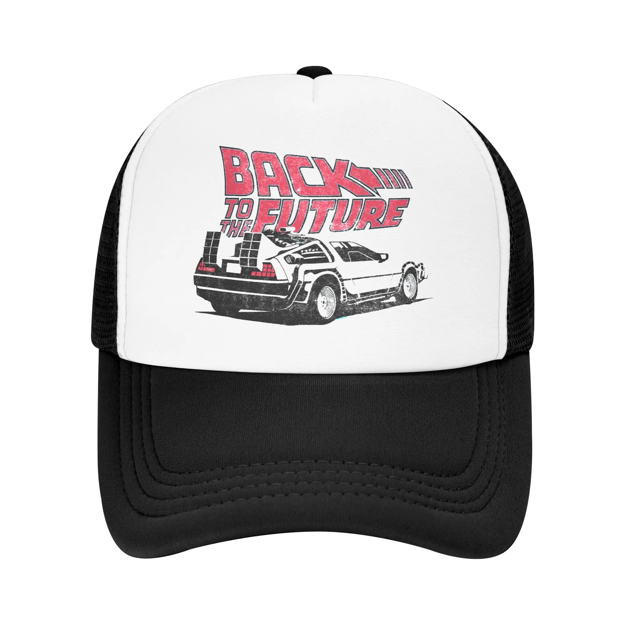 Punk Unisex Vintage back to the future Trucker Hat Adult Sci-fi Adventure Film Adjustable Baseball Cap Men Women Sports Dad Hat