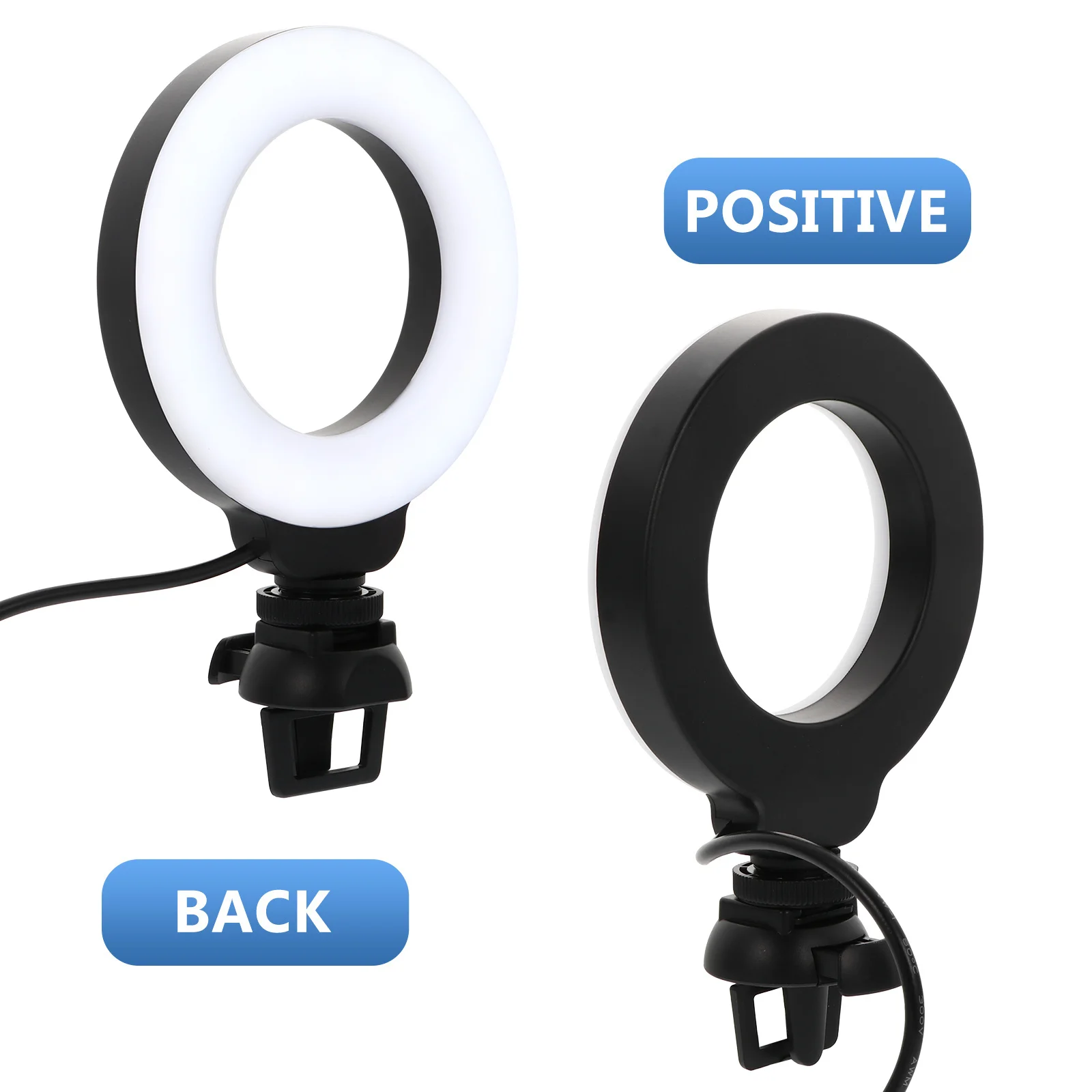 4 بوصة Led حلقة الضوء لعقد مؤتمرات الفيديو عن بعد العمل البث المباشر التصوير الفوتوغرافي ماكياج بث الإضاءة ملء الضوء