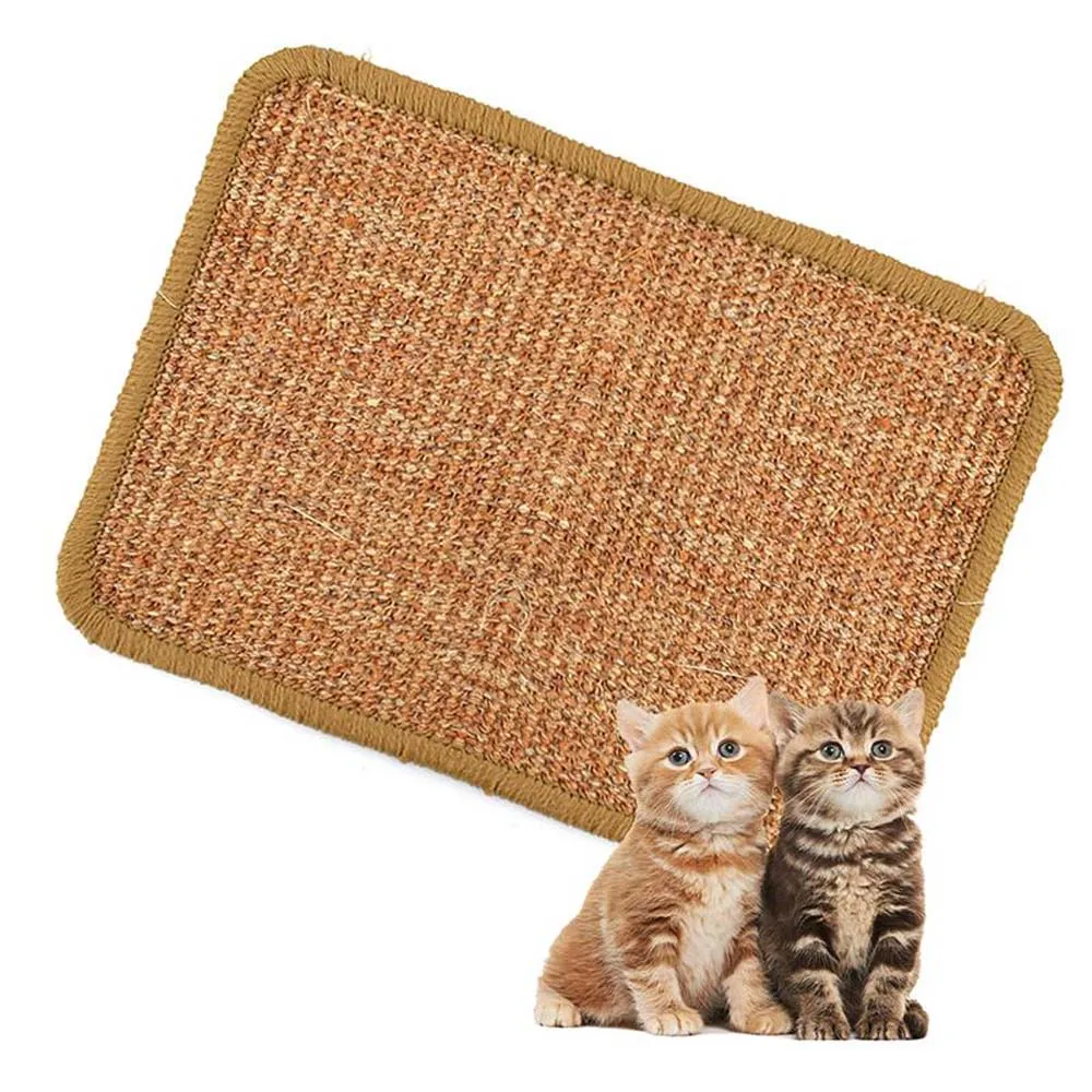 Sisal Cat Scratcher Board Kitten Scratching Post Mat Toys Pad Litter Mat Pet Accessories