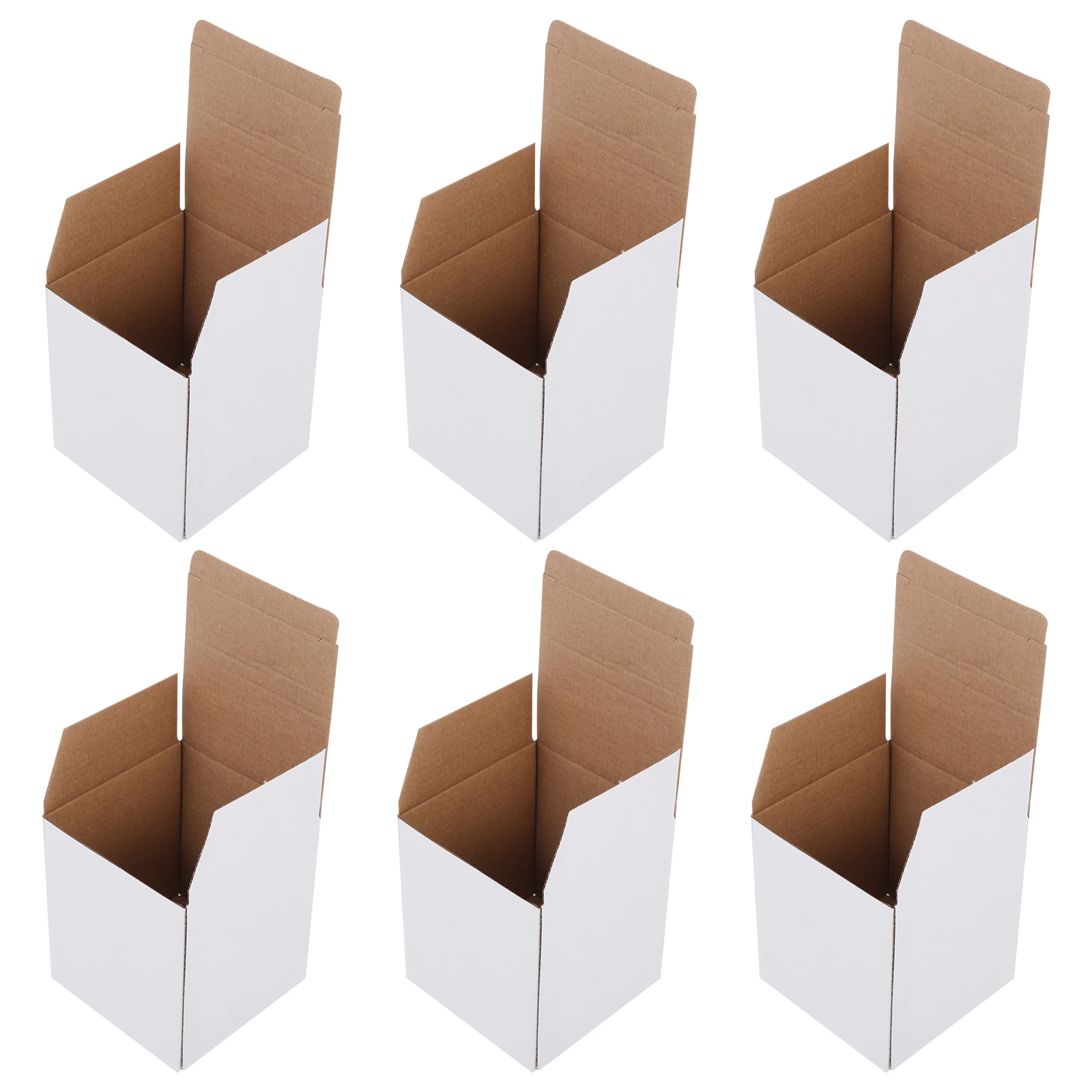 10 Pcs Monitor Packaging Boxes White DIY Wrapping Chalk Cases Compact Corrugated Paper Packing Boxes
