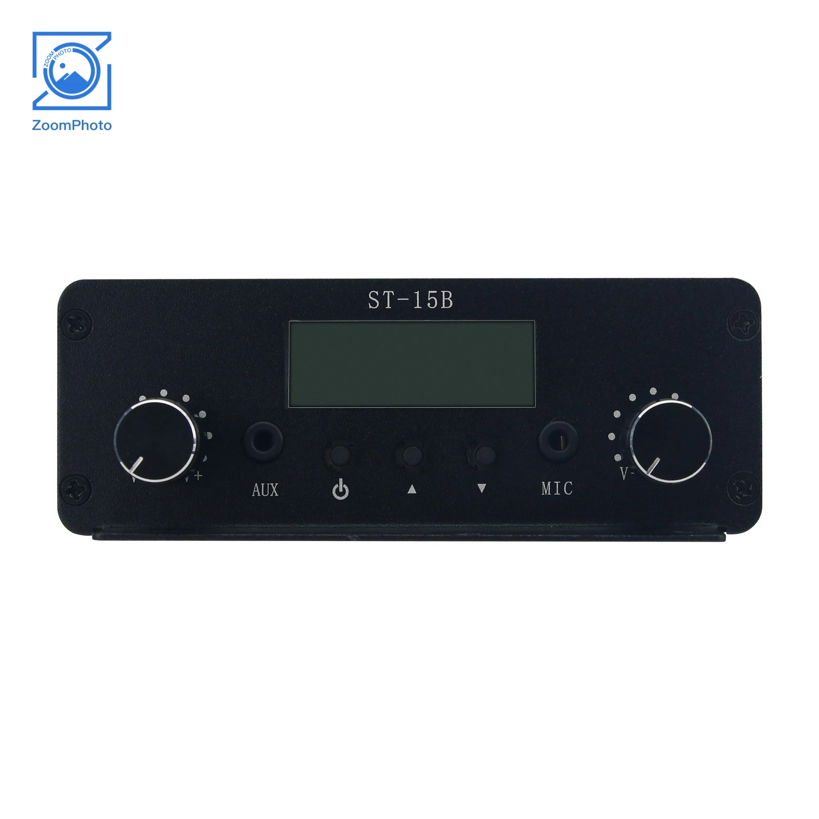ST-15B V3 76MHz-108MHz/76MHz-113MHz 15W Stereo-Verstärker FM-Rundfunksender Audio+Mikrofoneingang (TNC/BNC-Schnittstelle) – Detail 3