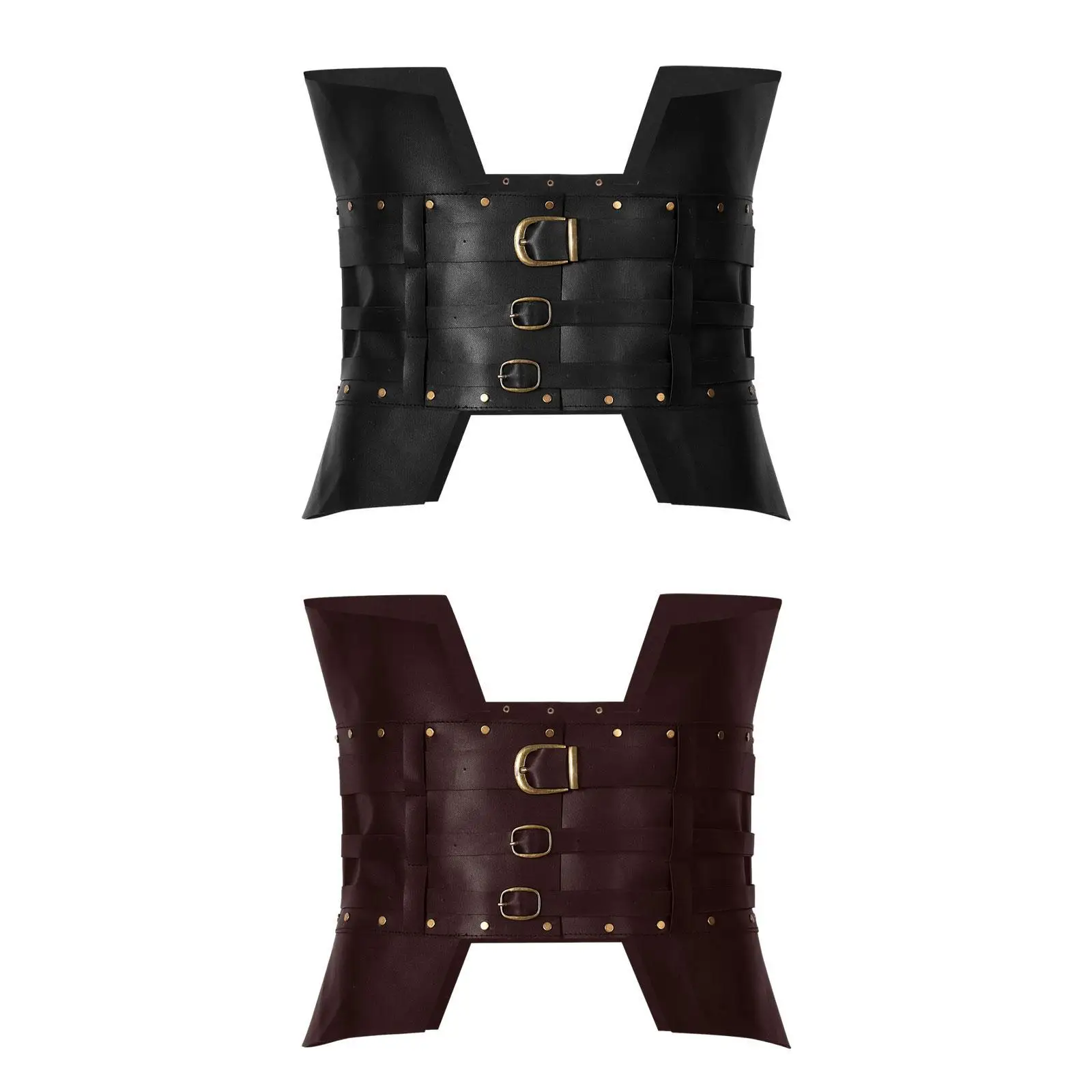 حزام خصر من القرون الوسطى على الطراز القوطي زي Larp للرجال والنساء حامي الخصر إكسسوارات تنكرية حزام القرون الوسطى #2