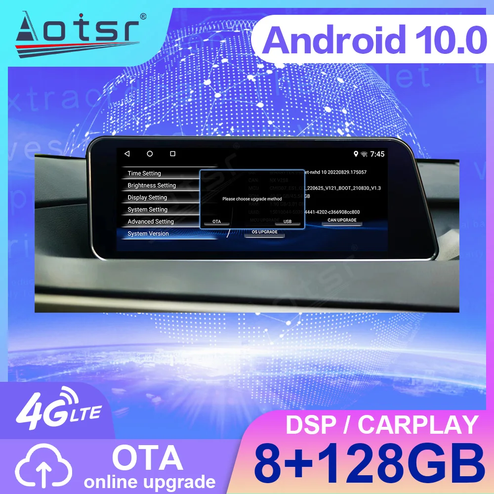 

Android Screen Wireless Carplay Car Radio For Lexus RX 2016 - 2019 With GPS Bluetooth Central Multimedia Player Stereo Head Unit