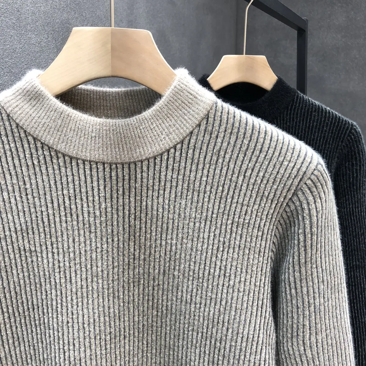 Korean Fashion Sweaters Men Autumn New Solid O Neck Knitwear Streetwear Male Clothes Loose Knitted Pullovers