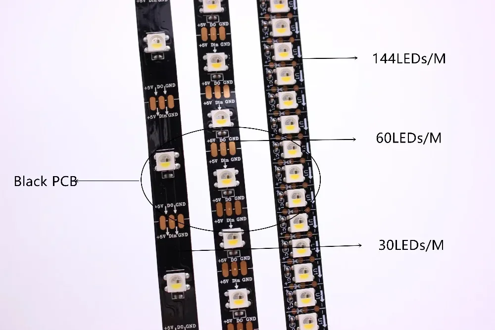 1M 5M Addressable SK6812 RGBW RGBNW RGBWW LED Strip Tape lights Neutral White WWA 30/60/96/144LEDs/pixles/m 5V similar WS2812B