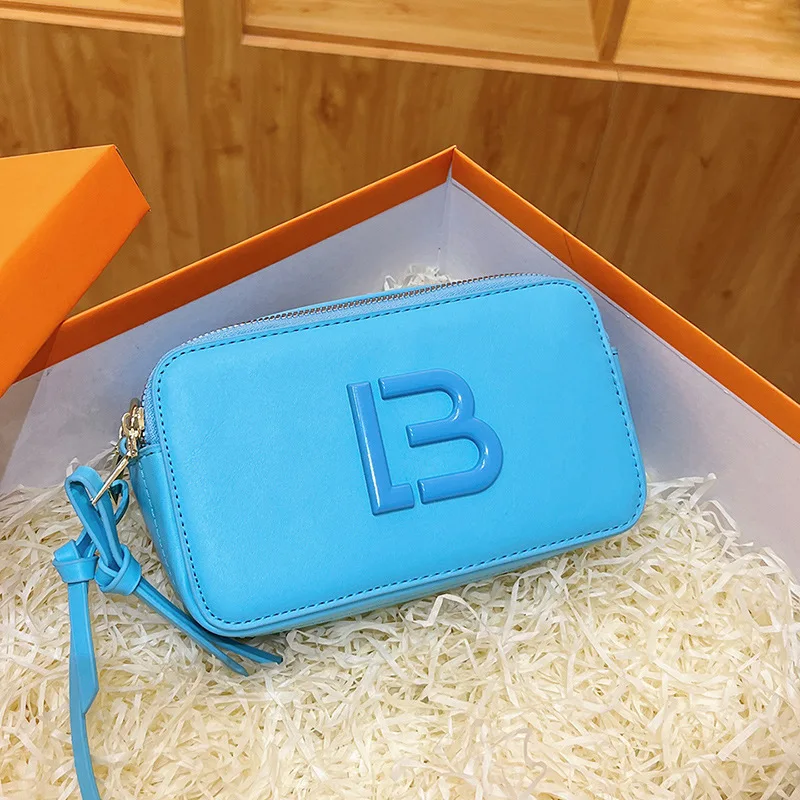 New Korean Style Square Bag - Crossbody/Shoulder Adjustable Strap, Small Camera Purse for Women, Trendy Color Block Casual Bag