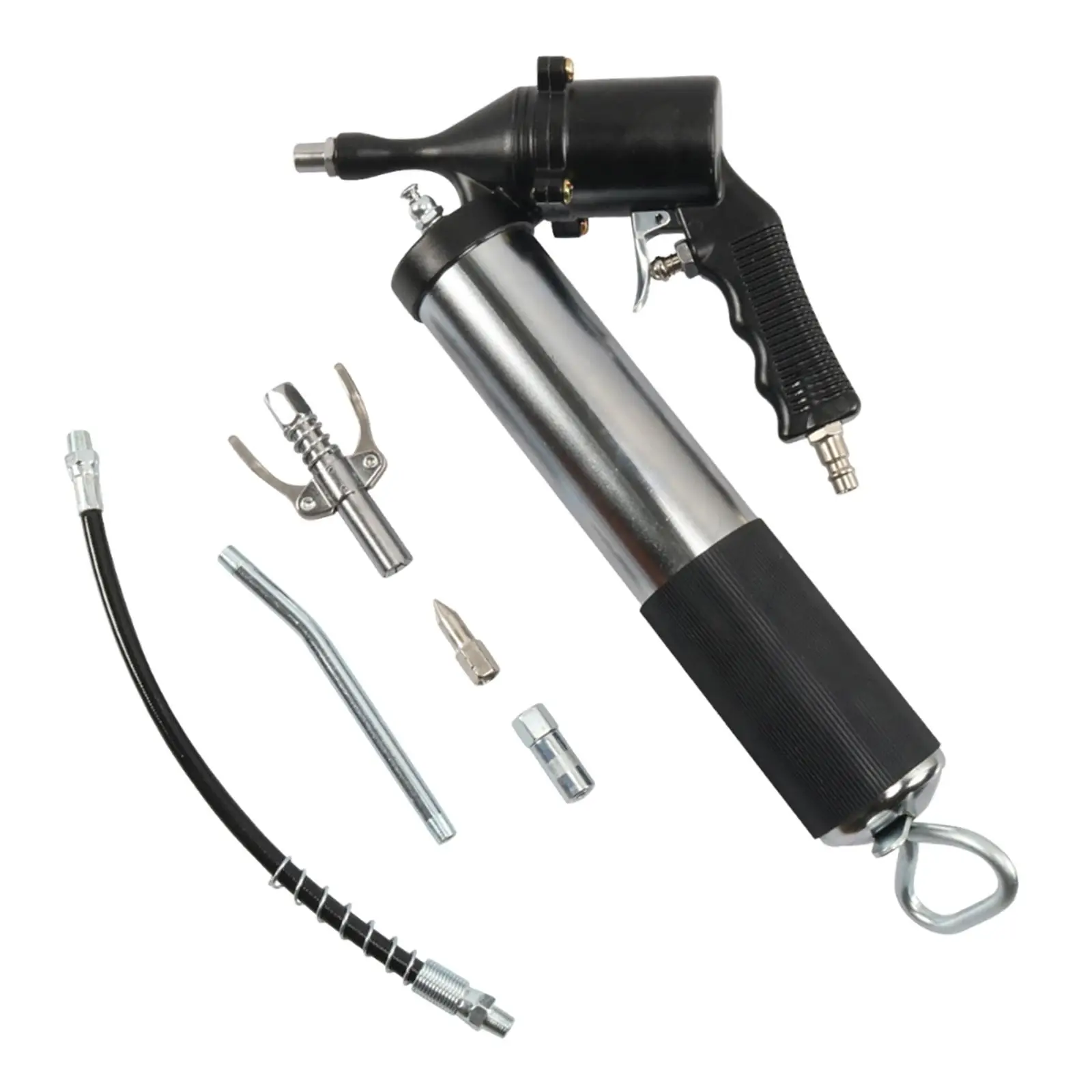 

Инструмент для смазки с гибким шлангом. Ручной инструмент для смазки. Сверхмощный инструмент для промышленного автомобильного применения.