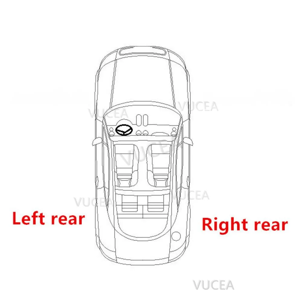 1Pcs Rear Left Right Door Interior Corner Trim Cover OEM For 2013-18 Hyundai Santa Fe 839102W0004X 839202W0004X
