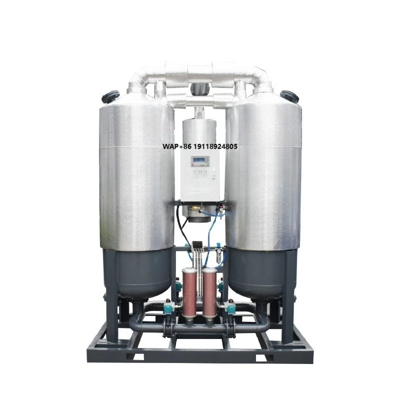 

Demargo New Heated Compressed Desiccant Air Dryer 16m3/min 5.5kW Heater 0.6-1Mpa Pressure -40~-70 Dew Point