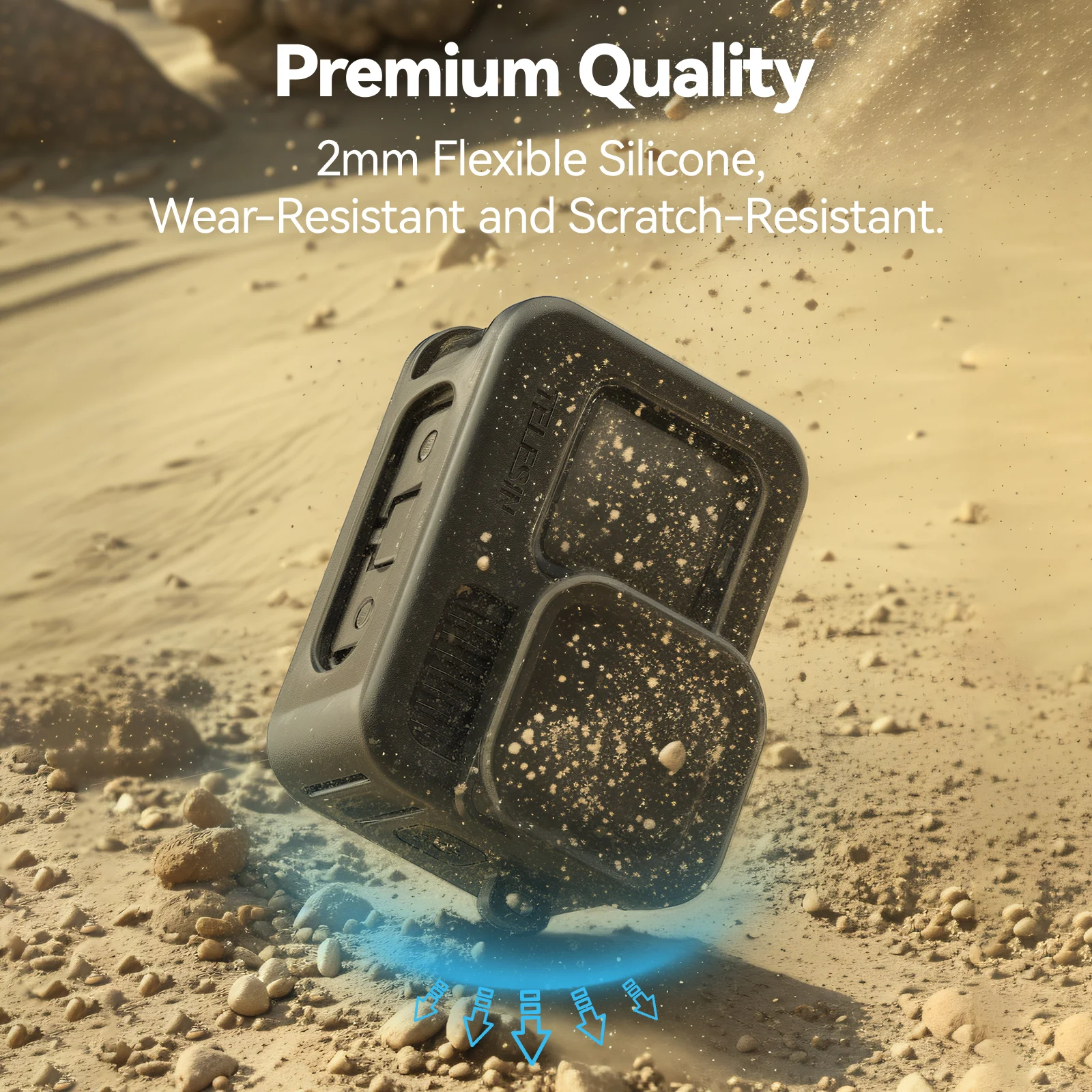 TELESIN силиконовый защитный чехол для GoPro 13 12 11 10 9, крышка объектива, черный ремешок на шею для GoPro Hero, черные аксессуары