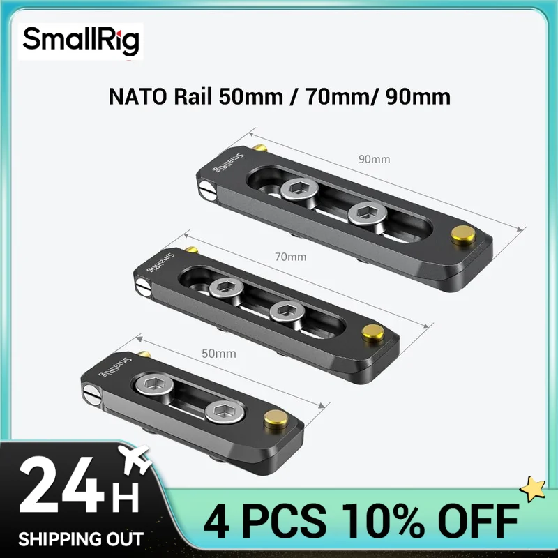 SmallRig Quick Release szyna Nato szyna niskoprofilowa szyna NATO 50mm / 70mm / 90mm do nagrywanie wideo opcje uchwyt Nato