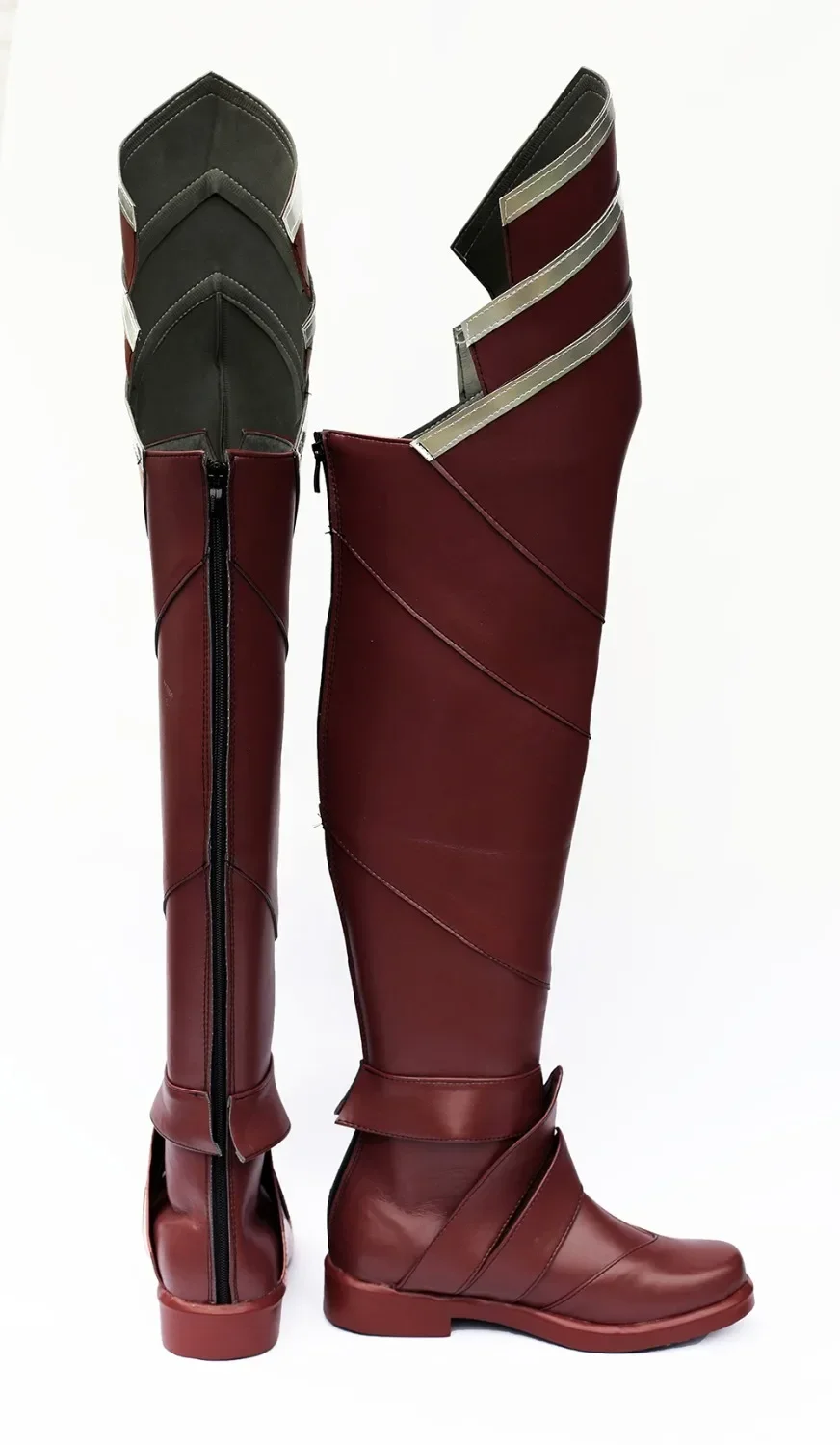 Fire Emblem Echoes Deen Cosplay Stiefel Schuhe Rote Lange Stiefel Nach Maß