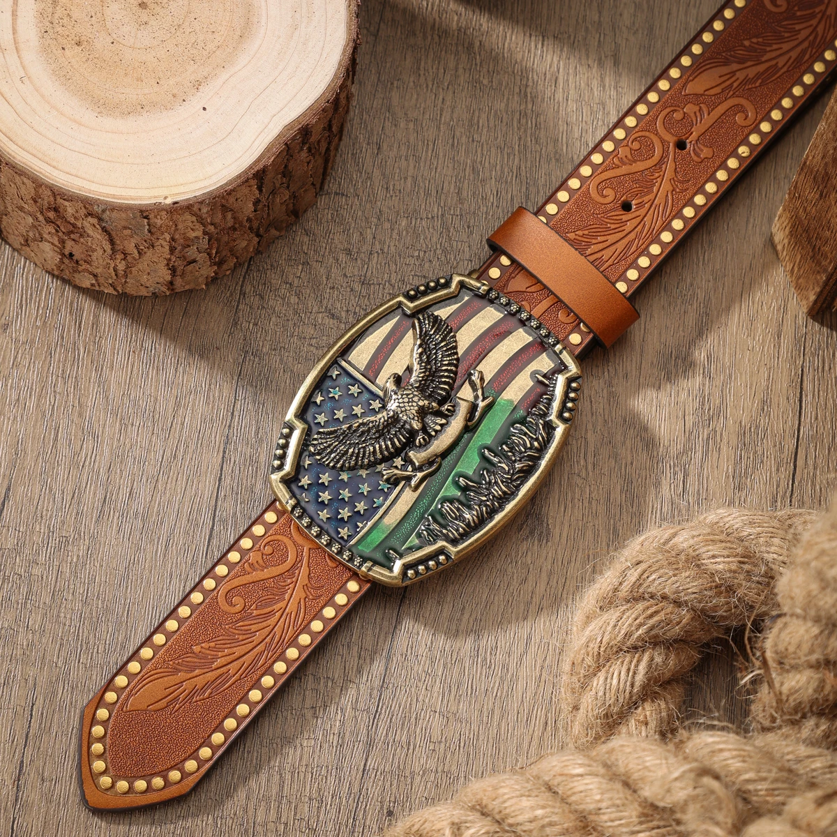 Ein PU-Gürtel für Damen und Herren, der den Stil von Western-Denim und Retro vereint, ist perfekt für alltägliche Freizeitausflüge. – Detail 12