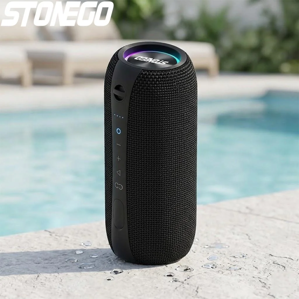 

Беспроводная Bluetooth-колонка, портативная, с двумя динамиками, TWS, LED-подсветкой, глубоким басом, прозрачным дизайном, в стиле панк, стереозвук