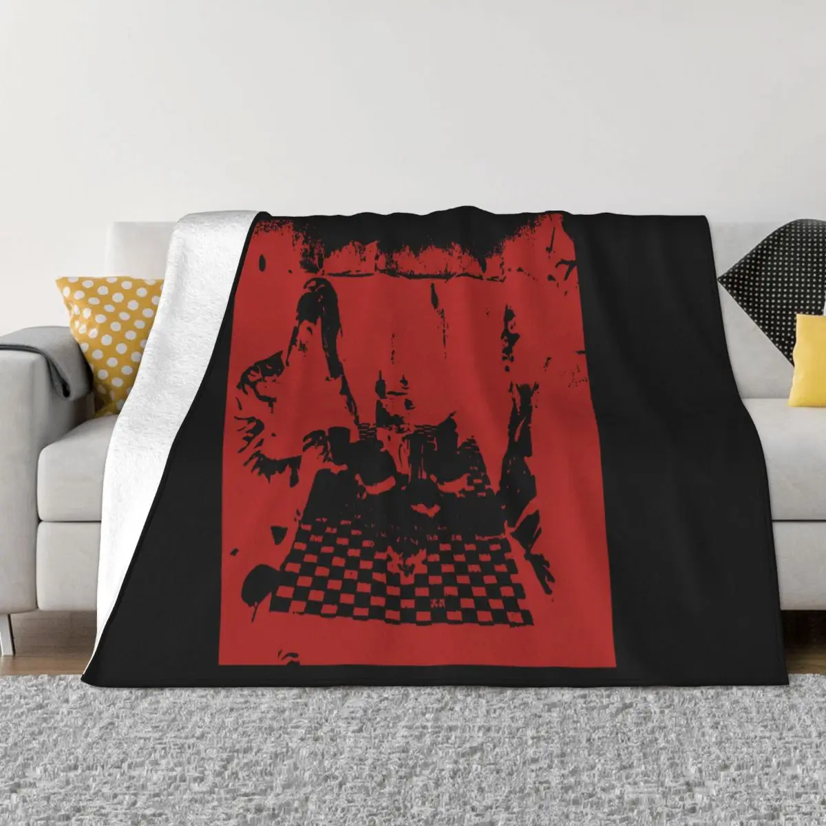 Coffee And Cigarettes Jim Jarmusch Roberto Benigni Iggy Pop Tom Waits Chinese Style Top Quality Men Throw Blanket