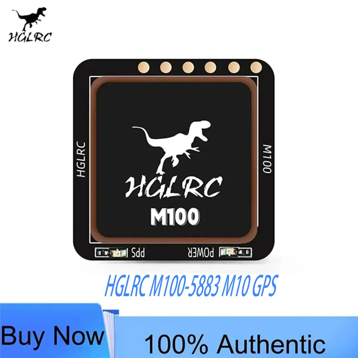 HGLRC M100-5883 M10 GPS Module Built-in Compass Ceramic Antenna Fast Positioning High Precision 21x21mm for RC FPV Drones