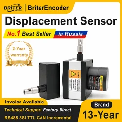Draw Wire Linear Displacement Sensor Pull Rope Position Transducer for Industrial Equipment Motion Control IP54 Waterproof