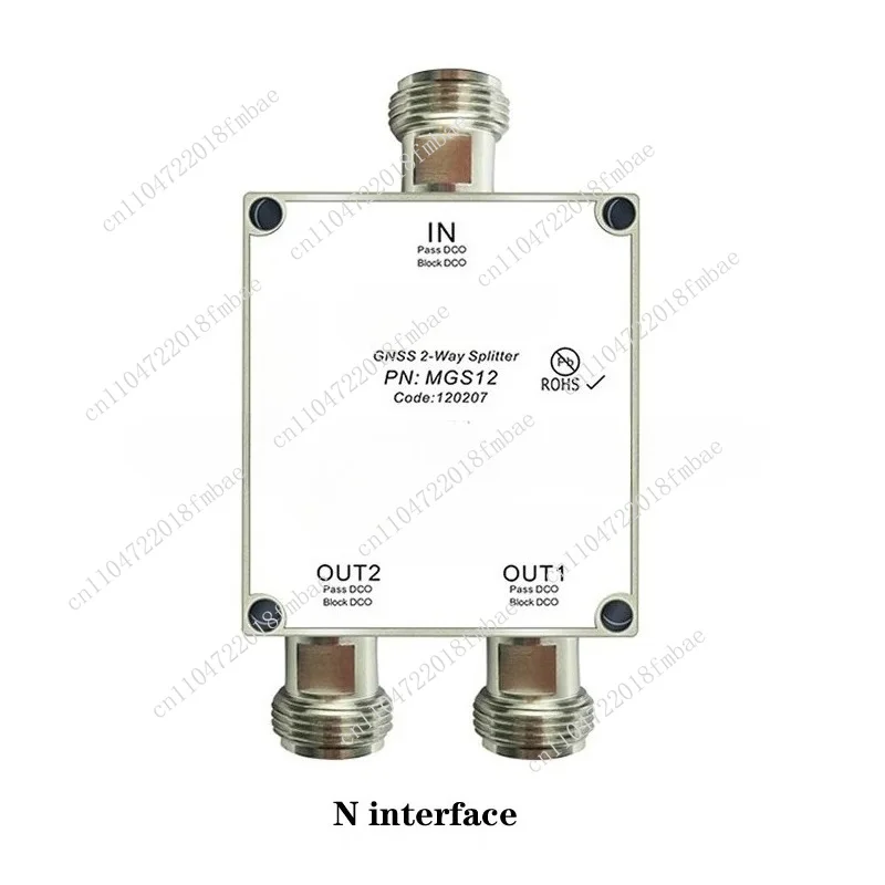 MGS12, GPS One Point Two Power Splitter, GNSS Intelligent Two Power Splitter, N SMA TNC Type GPS Beidou Power Splitter