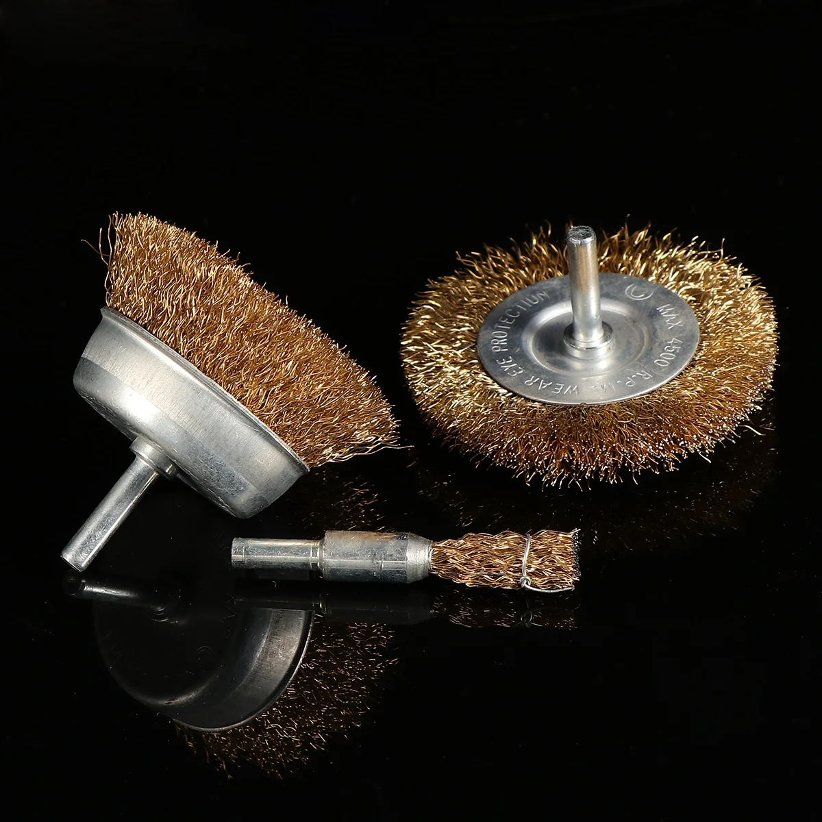 

4 pcs Sponge Grinding Brush with Handle for Drill Tool Wire Polishing Buffing Wheels Rotary Metal Cleaning Derusting