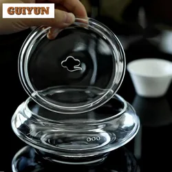 260ml Heat-resistance Pot Holder Household Water Storage Glass Holder Teaware Support Dry Soaking Table Tea Tray Kung Fu Teaware